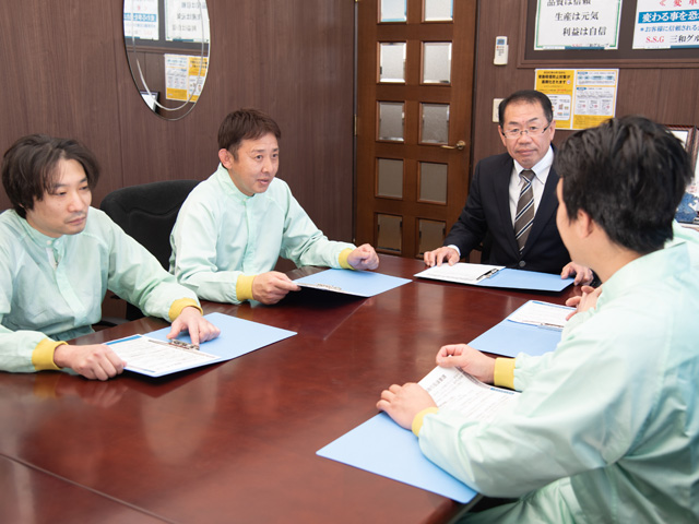 スケジュールミーティング｜食鳥処理場について｜株式会社三和食鶏｜茨城県